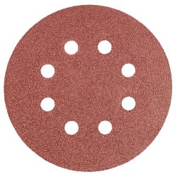 Csiszolópapír, tépőzáras 125mm, K80, 8 lyukkal, 5db (55H941) Csiszolópapír, tépőzáras 125mm, K80, 8 lyukkal, 5db (55H941)