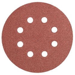Csiszolópapír, tépőzáras 125mm, K100, 8 lyukkal, 5db (55H942) Csiszolópapír, tépőzáras 125mm, K100, 8 lyukkal, 5db (55H942)