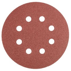 Csiszolópapír, tépőzáras 125mm, K120, 8 lyukkal, 5db (55H943) Csiszolópapír, tépőzáras 125mm, K120, 8 lyukkal, 5db (55H943)