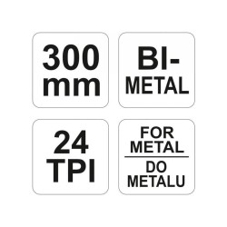 YATO Fémfűrész keret 300 mm lappal (YT-3160) YATO Fémfűrész keret 300 mm lappal (YT-3160)