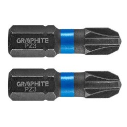 Torziós ütvecsavarozó bit PZ3x25mm, 2db (56H505) Torziós ütvecsavarozó bit PZ3x25mm, 2db (56H505)