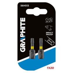 Torziós ütvecsavarozó bit TX20x25mm, 2db (56H513)