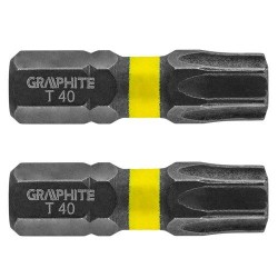 Torziós ütvecsavarozó bit TX40x25mm, 2db (56H517) Torziós ütvecsavarozó bit TX40x25mm, 2db (56H517)