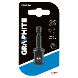 Adapter csavarbehajtókhoz 1/4”- hatlapú 1/2” négyszög (56H556) Adapter csavarbehajtókhoz 1/4”- hatlapú 1/2” négyszög (56H556)