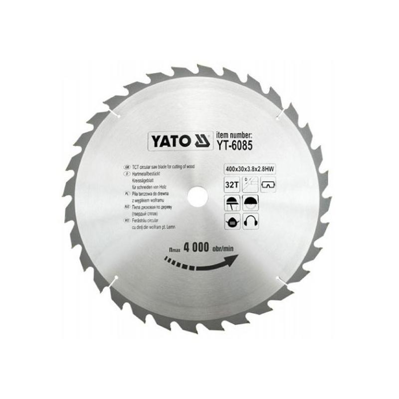 YATO Fűrésztárcsa fához 400 x 30 x 2,8 mm / 32T (YT-6085)
