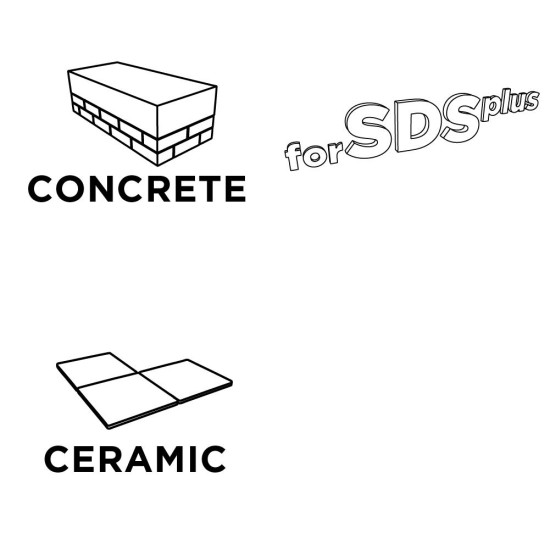 Lapátvéső SDS PLUS 40x250mm, 25 st. (57H554)