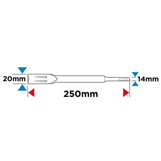 Laposvéső SDS PLUS 20x250mm (57H555)