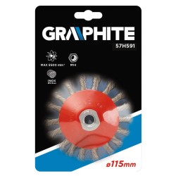 Drótkorong TÁNYÉR, KÚPOS SODROTT 115MM M14 (57H591) Drótkorong TÁNYÉR, KÚPOS SODROTT 115MM M14 (57H591)