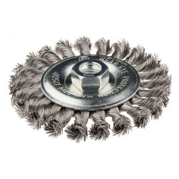 Drótkorong TÁNYÉR Egyenes, SODROTT 115MM INOX M14 (57H596)