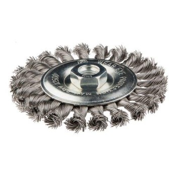 Drótkorong TÁNYÉR Egyenes, SODROTT 125MM INOX M14 (57H598)