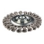 Drótkorong TÁNYÉR Egyenes, SODROTT 125MM INOX M14 (57H598)