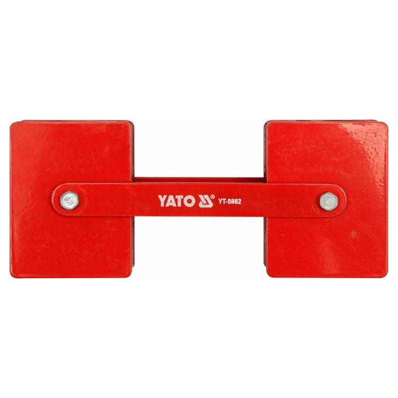YATO Hegesztési munkadarabtartó mágnes állítható 85 x 65 x 22 mm/2 x 22,5 kg (YT-0862)