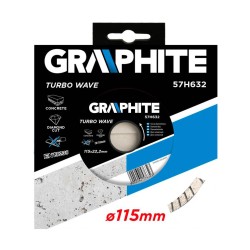 Gyémánt vágókorong 115mm TURBO HŰTŐBORDÁS (57H632) Gyémánt vágókorong 115mm TURBO HŰTŐBORDÁS (57H632)