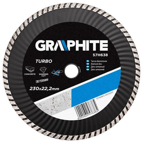Gyémánt vágókorong 230mm TURBO HŰTŐBORDÁS (57H638)