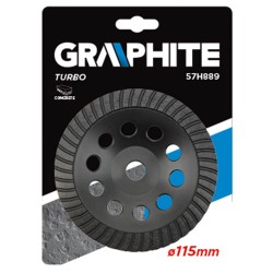 Gyémánt csiszolókorong 115x5x22,2mm turbo (57H889) Gyémánt csiszolókorong 115x5x22,2mm turbo (57H889)