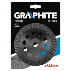 Gyémánt csiszolókorong 125x5x22,2mm turbo (57H890) Gyémánt csiszolókorong 125x5x22,2mm turbo (57H890)