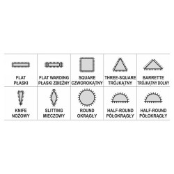 YATO Tűreszelő készlet 10 részes 3,0 x 140 mm (YT-6145)