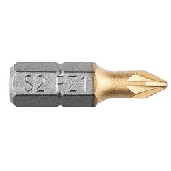 Csavarhúzó bit PZ1, 25mm, 1/4'', 2db (57H963) Csavarhúzó bit PZ1, 25mm, 1/4'', 2db (57H963)