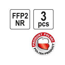 YATO Pormaszk FFP2/PZ NR szelepes (3 db/cs) (YT-7492) YATO Pormaszk FFP2/PZ NR szelepes (3 db/cs) (YT-7492)