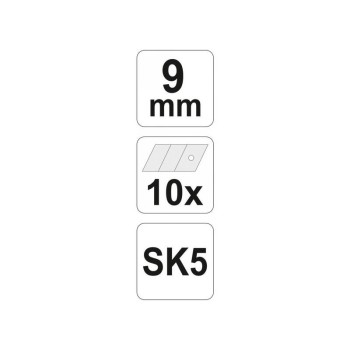 YATO Törhető penge 9 mm (10 db/cs) (YT-7528)