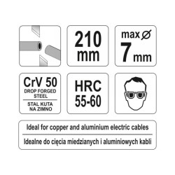 YATO Kábelvágó 210 mm (YT-1967)