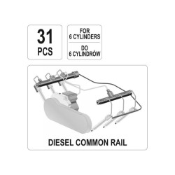 ​YATO YT-7306 Common Rail injektor diagnosztikai készlet – 31 részes