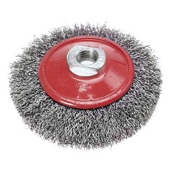 DRÓTKORONG TÁNYÉRKEFE HULLÁMOS 100mm M14 (62H112) DRÓTKORONG TÁNYÉRKEFE HULLÁMOS 100mm M14 (62H112)