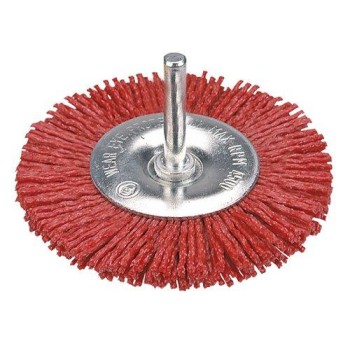 Műanyagszálas nylon körkefe 100mm csapos (62H714)
