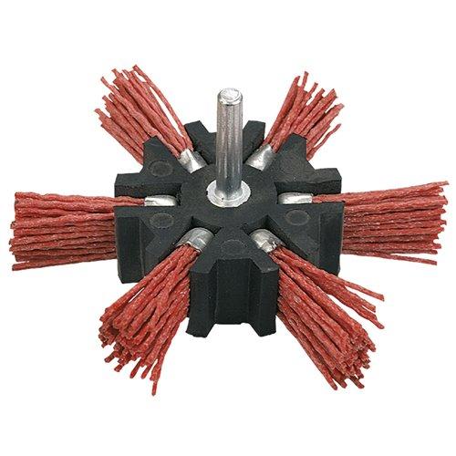 Műanyagszálas nylon körkefe 100mm csapos (62H720)
