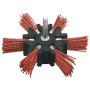 Műanyagszálas nylon körkefe 100mm csapos (62H720)