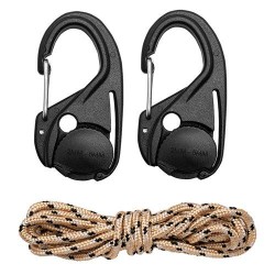 Rugós kötélfeszítő karabíner + paracord kötél(3,5mmx1,5m) készlet, 3db (63-155) Rugós kötélfeszítő karabíner + paracord kötél(3,5mmx1,5m) készlet, 3db (63-155)