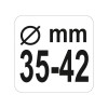YATO Kormányösszekötő rúd szerelő 1/2' 35-42 mm (YT-06160)