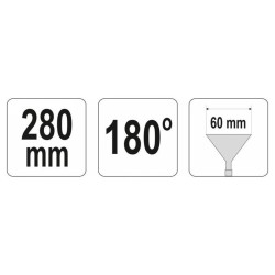 YATO Falcfogó 280 x 60 mm 180° (YT-5415) YATO Falcfogó 280 x 60 mm 180° (YT-5415)