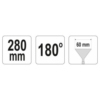 YATO Falcfogó 280 x 60 mm 180° (YT-5415)