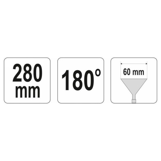YATO Falcfogó 280 x 60 mm 180° (YT-5415) YATO Falcfogó 280 x 60 mm 180° (YT-5415)