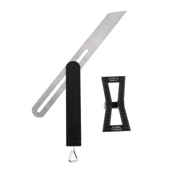 Állítható derékszög és szögmásoló, rozsdamentes (NEO 72-109)