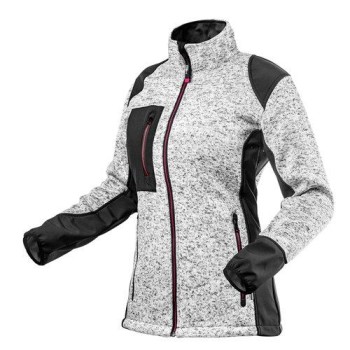 Női Kötött munkadzseki, softshell betétekkel, XXL (80-555-XXL)