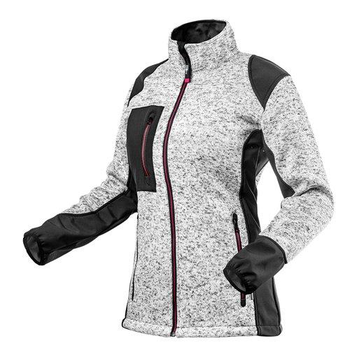 Női Kötött munkadzseki, softshell betétekkel, XXL (80-555-XXL)