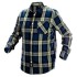 Munkaing, flanel, kék-oliva-fekete, 100% pamut, XL (81-541-XL)