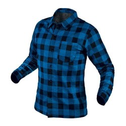 Munkaing, flanel, tengerészkék-fekete, 100% pamut, XL (81-545-XL) Munkaing, flanel, tengerészkék-fekete, 100% pamut, XL (81-545-XL)