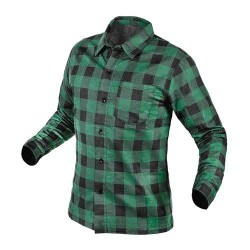 Munkaing, flanel, zöld-fekete, 100% pamut, L (81-546-L) Munkaing, flanel, zöld-fekete, 100% pamut, L (81-546-L)