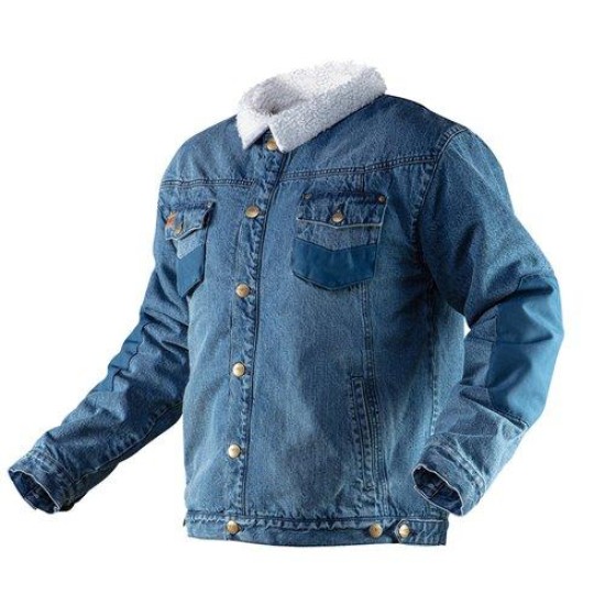 Munkadzseki, farmer, DENIM, béléssel, XL (81-557-XL)