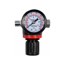 YATO Pneumatikus nyomáscsökkentő szelep nyomásmérővel 1/4' (YT-2381) YATO Pneumatikus nyomáscsökkentő szelep nyomásmérővel 1/4' (YT-2381)