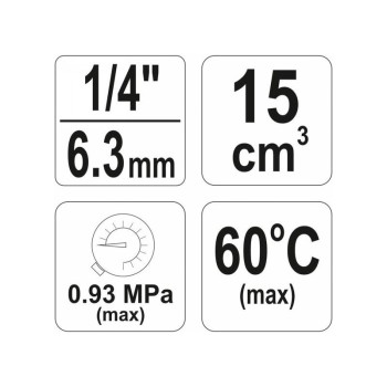 YATO Pneumatikus levegő szűrő nyomásszabályzóval 1/4' (YT-2382)