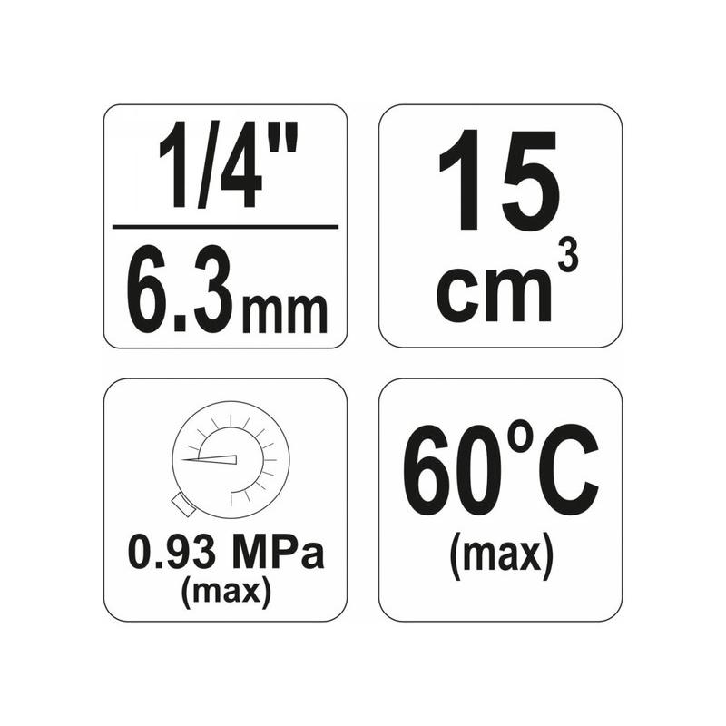 YATO Pneumatikus levegő szűrő nyomásszabályzóval 1/4' (YT-2382)