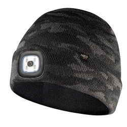 Munkasapka, beépített led lámpával, kétrétegű, szürke terepmintás, CAMO (81-632) Munkasapka, beépített led lámpával, kétrétegű, szürke terepmintás, CAMO (81-632)