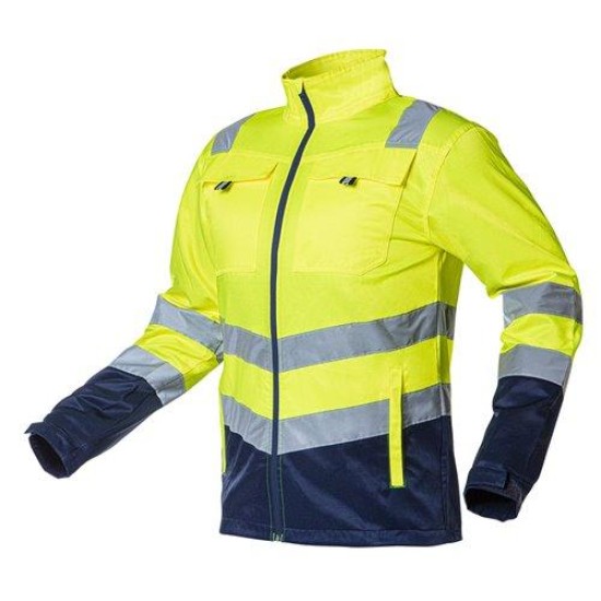 Munkadzseki, láthatósági, VISIBILITY, citromsárga, 60% pamut, 40% polyester, 260 gsm, L (81-742-L)