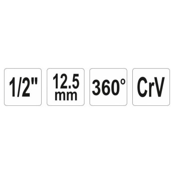 YATO Nyomaték szögmérő 1/2' CrV (YT-0593) YATO Nyomaték szögmérő 1/2' CrV (YT-0593)