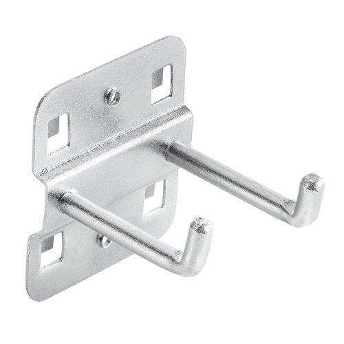 Dupla kampókészlet, 40mm, 3db, műhelykocsihoz, szerszámtartó falhoz(84-500, 501) (84-096)