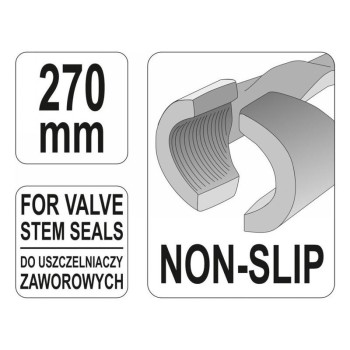 YATO Szelepszár szimering fogó, hosszú 270 mm (YT-0648) YATO Szelepszár szimering fogó, hosszú 270 mm (YT-0648)